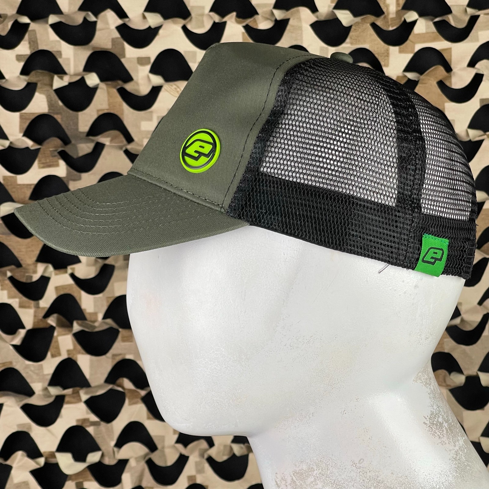 NEW Planet Eclipse Duel Trucker Cap - Olive/Black