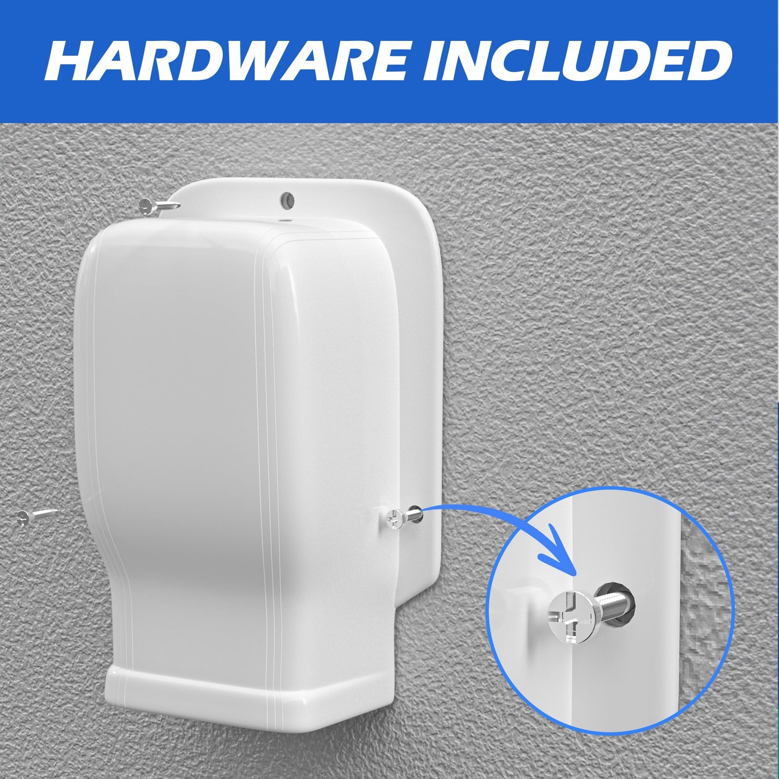 TAKTOPEAK 3" Width Wall Cover, Mini Split Line Set Cover width, White