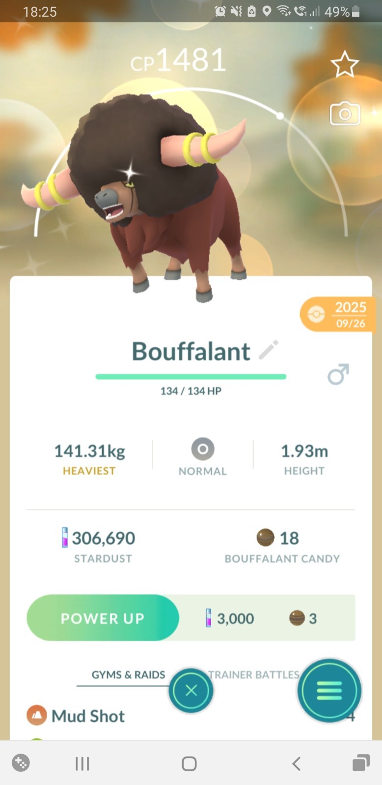 🐂Shiny Bouffalant (Dazzling Bisofank) Pokemon GO🐂 Exchange or PTC