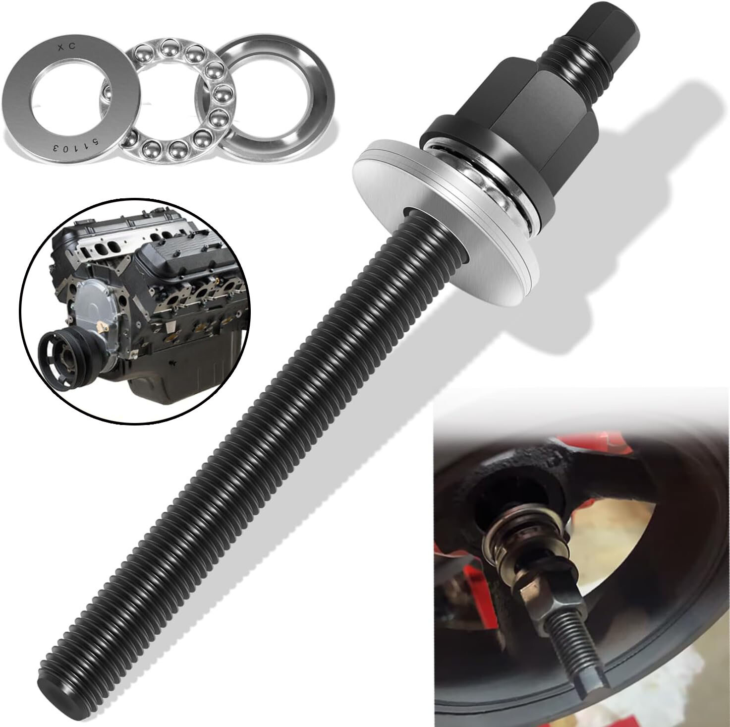For GM Chevy LS 5.3 5.7 6.0 6.2 Harmonic Balancer Installation Tool LS1 LS3 LS6