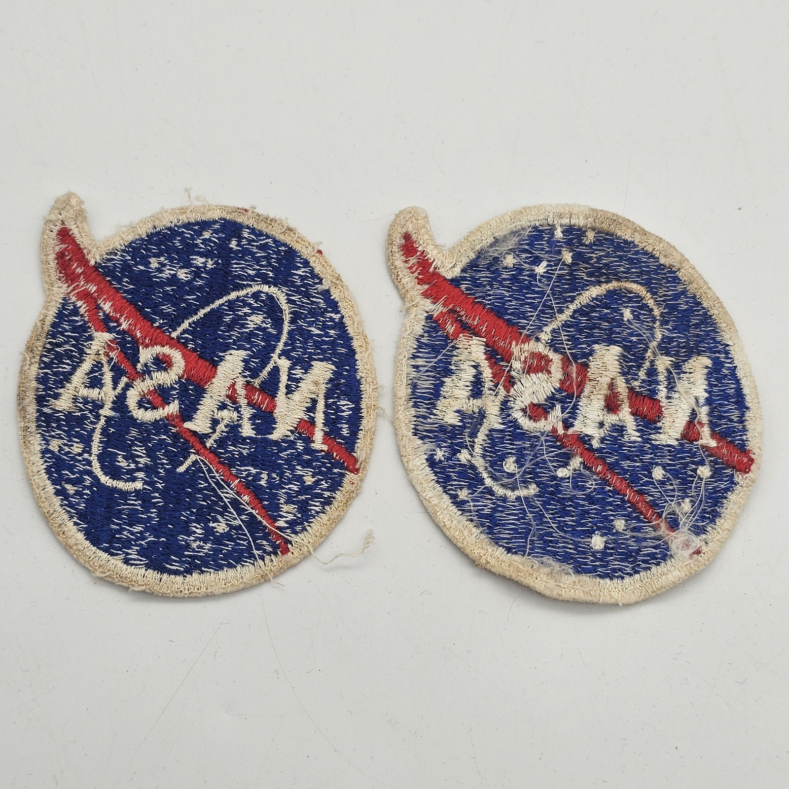 1960's NASA Apollo 3" Vector Meatball Patch Pair