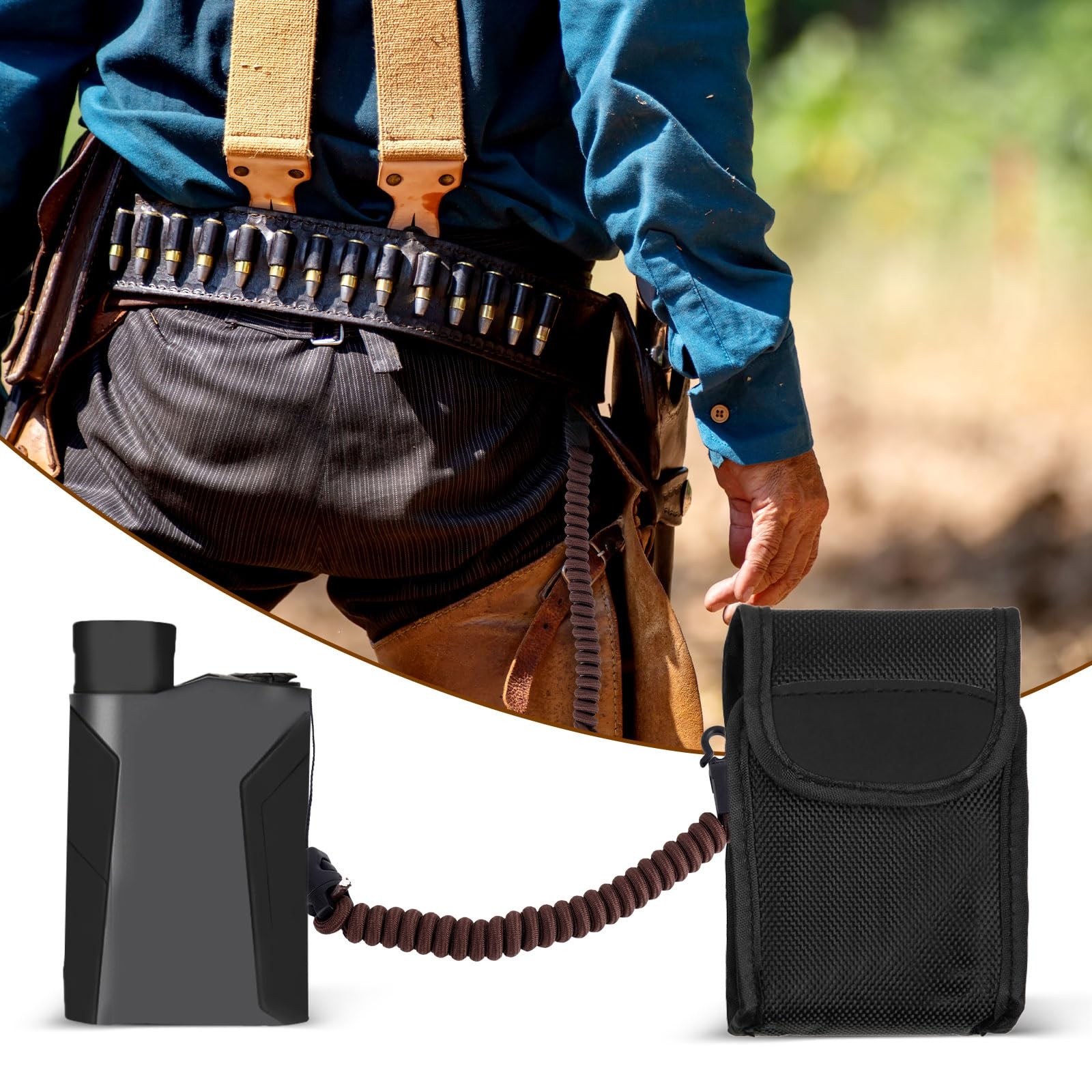 Gosknor Rangefinder Tether Dark Brown