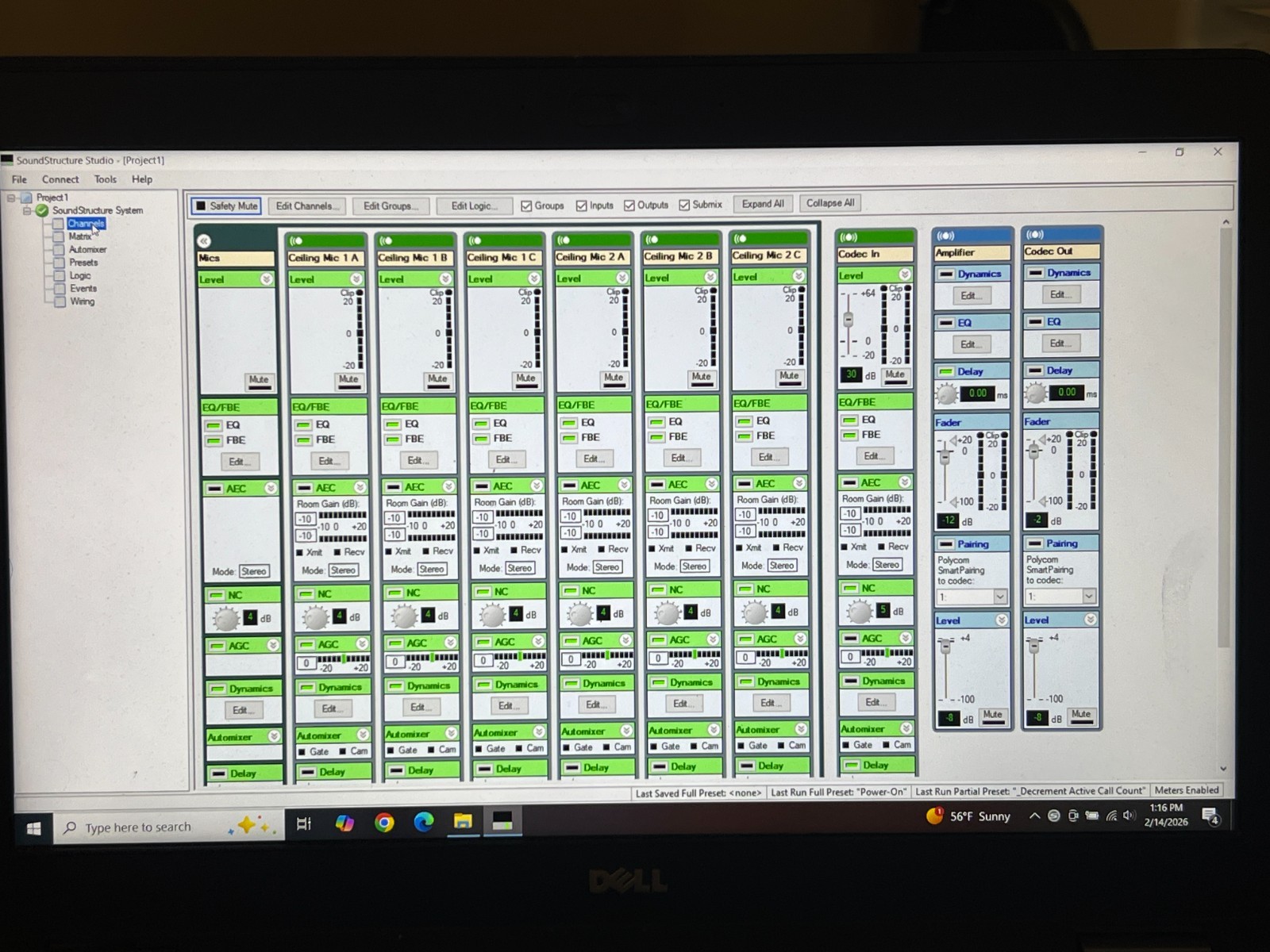 Polycom SoundStructure C8 DSP Audio Processor w/ PSTN Module – Tested Working