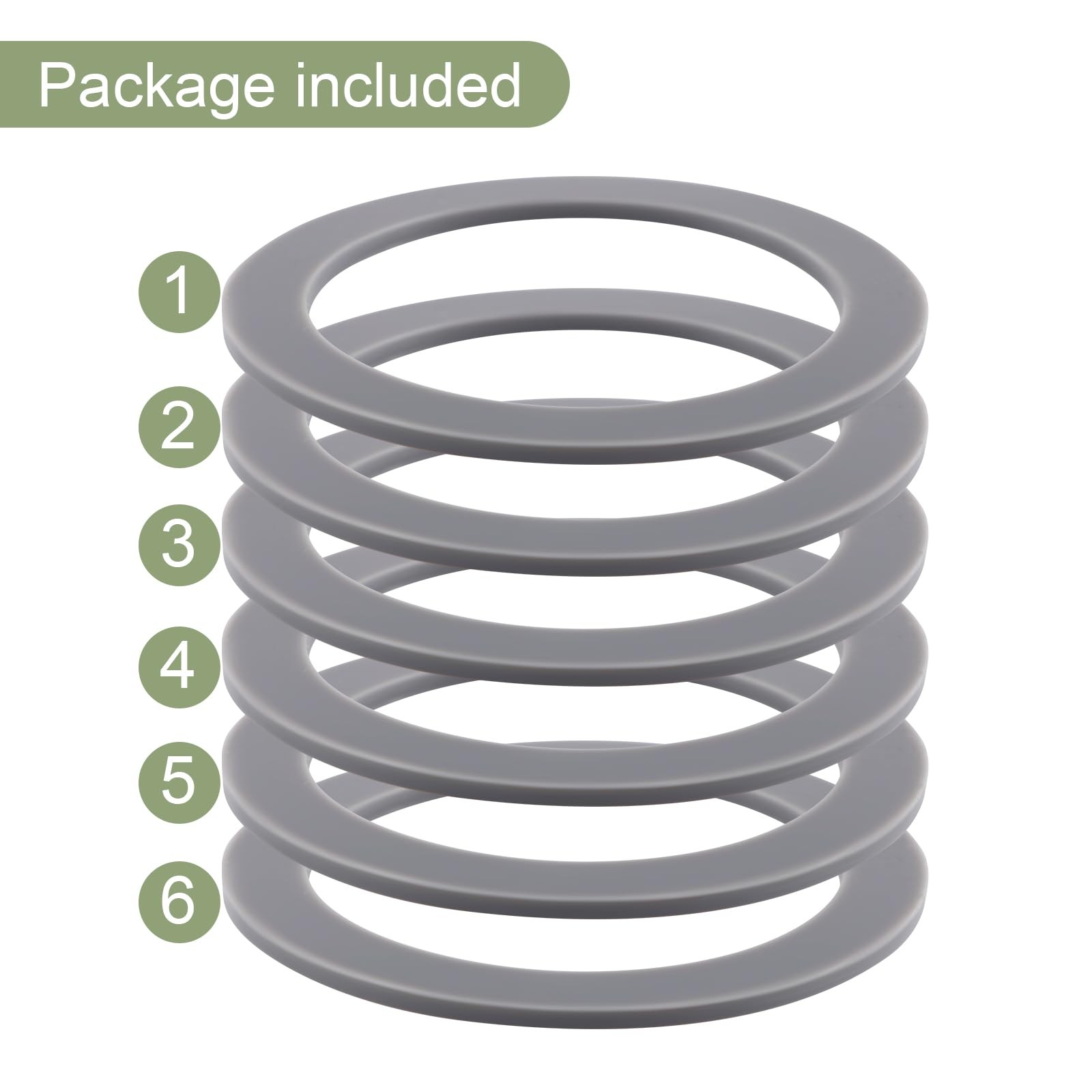 6Pack Rubber Gaskets Sealing ORing Compatible with Oster Blender Replacement ...