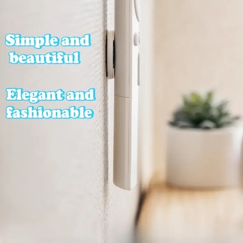 3PCS Magnetic Remote Control Holder Wall Mount No Drill Storage Rack White