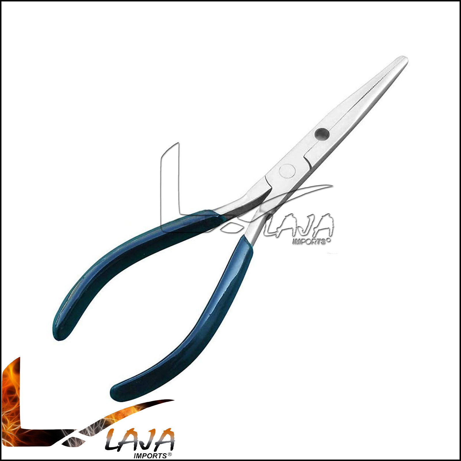 8'' Stainless Steel Needle Nose Fisherman's Pliers With Vinyl Grips