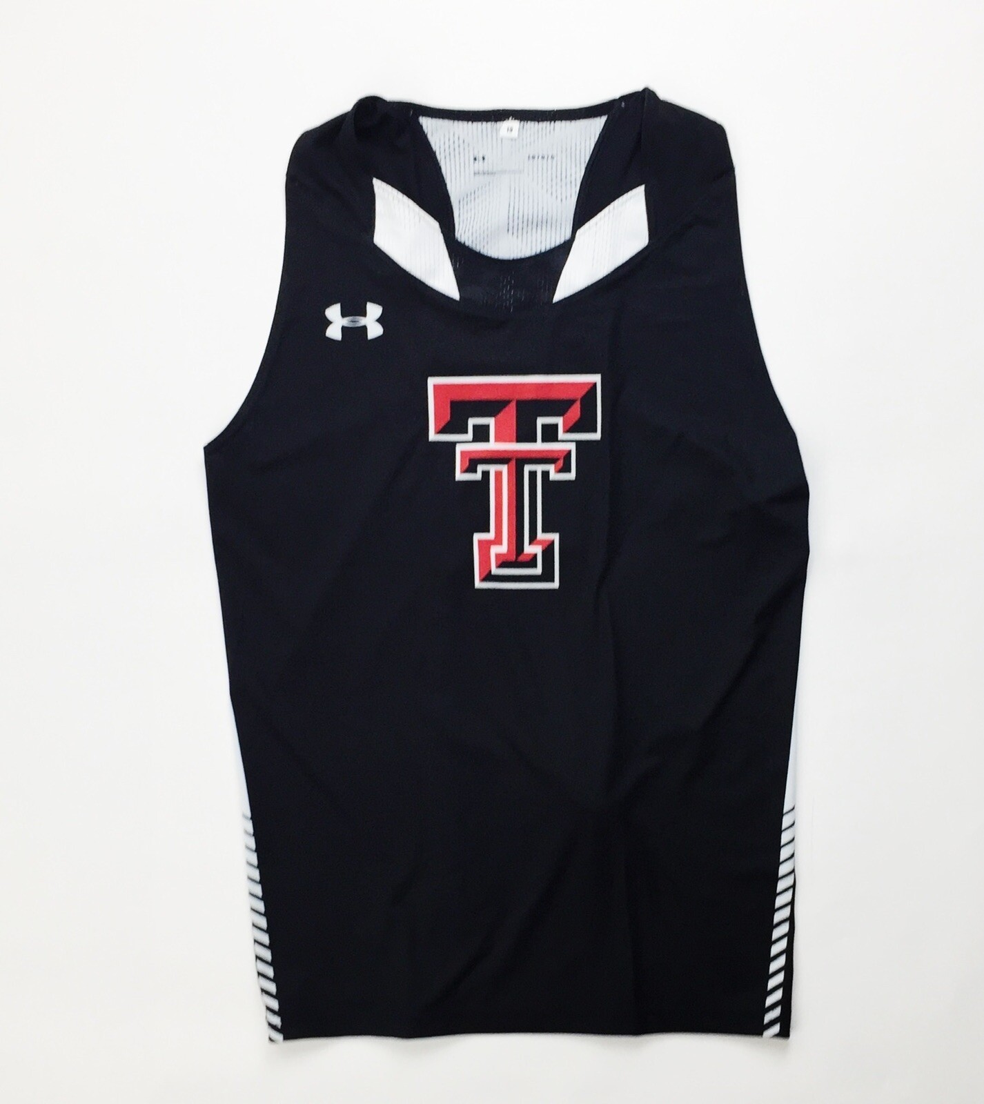 Under Armour Texas Tech Track Compression Singlet Tank Men's L UJTJC3M Black