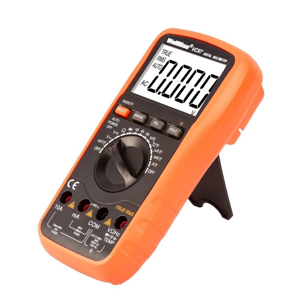 VC97 Digital Multimeter, True RMS Auto-Ranging 6000 Counts, AC/DC Voltage Cur...
