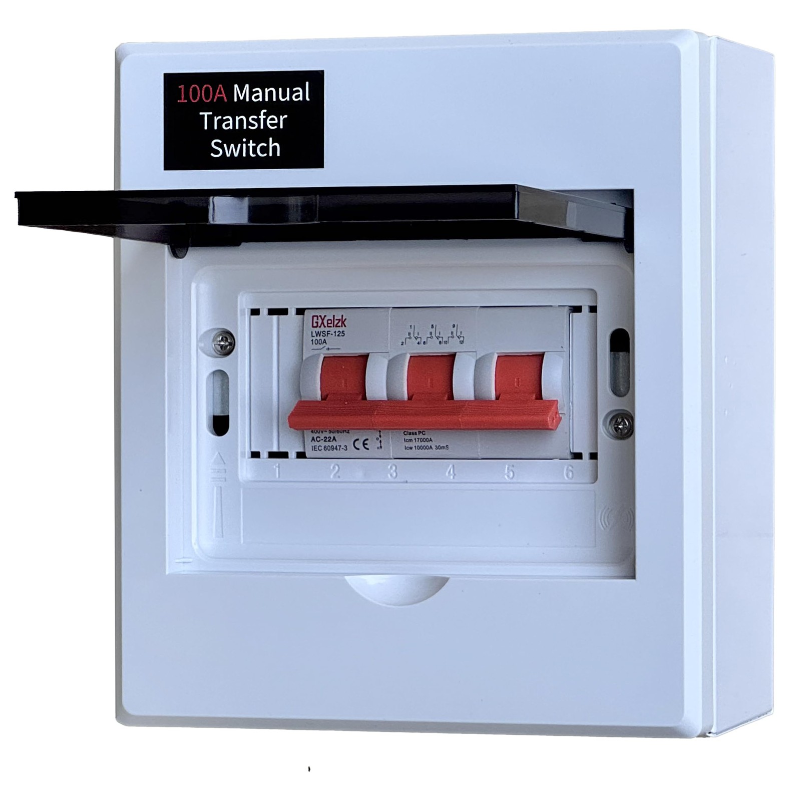 100A Generator Transfer Switch, Manual 120/240V, 24000W...