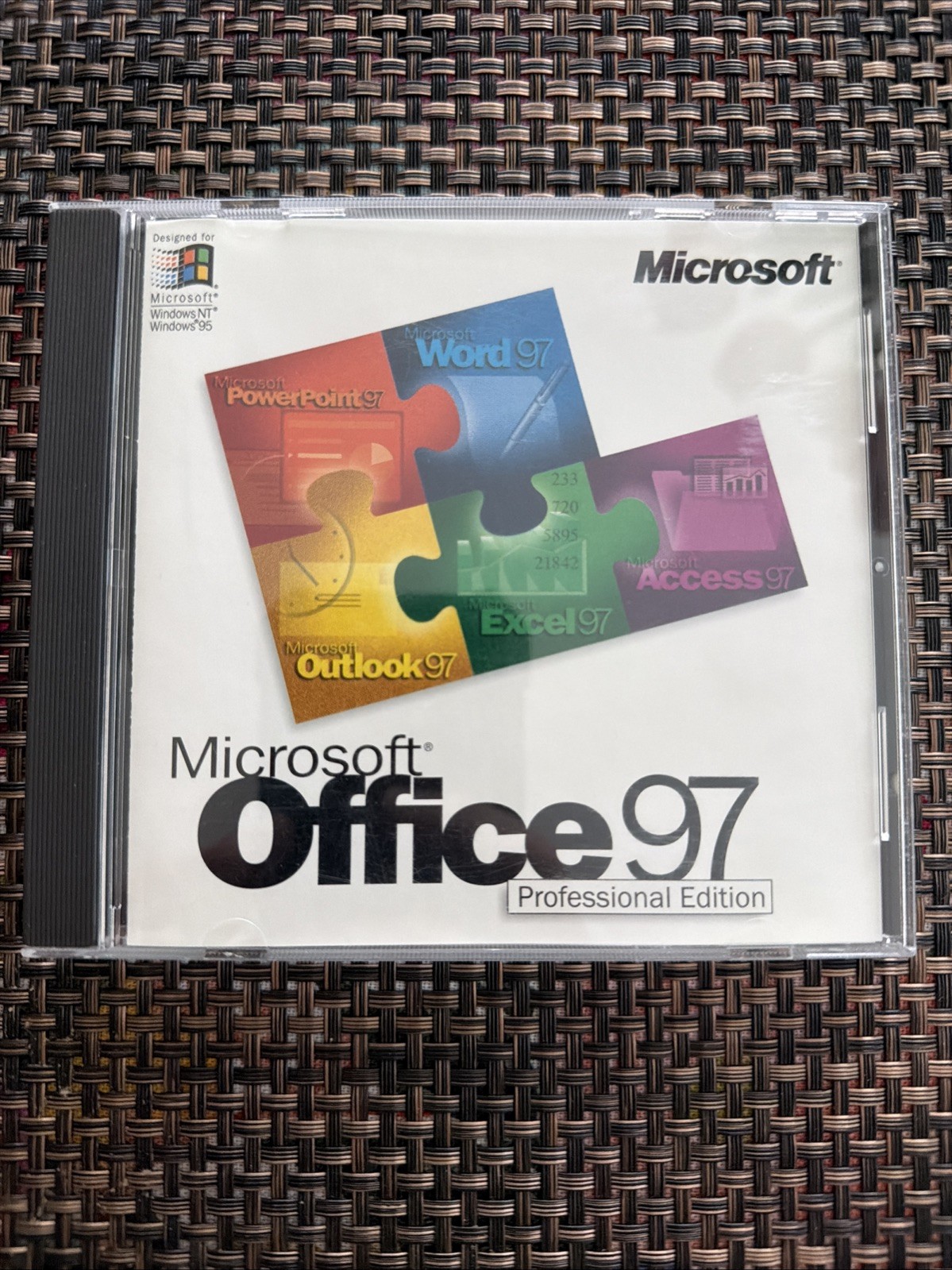 Microsoft Office 97 Professional Edition CD-ROM w/ Product Key, Fast Free Ship