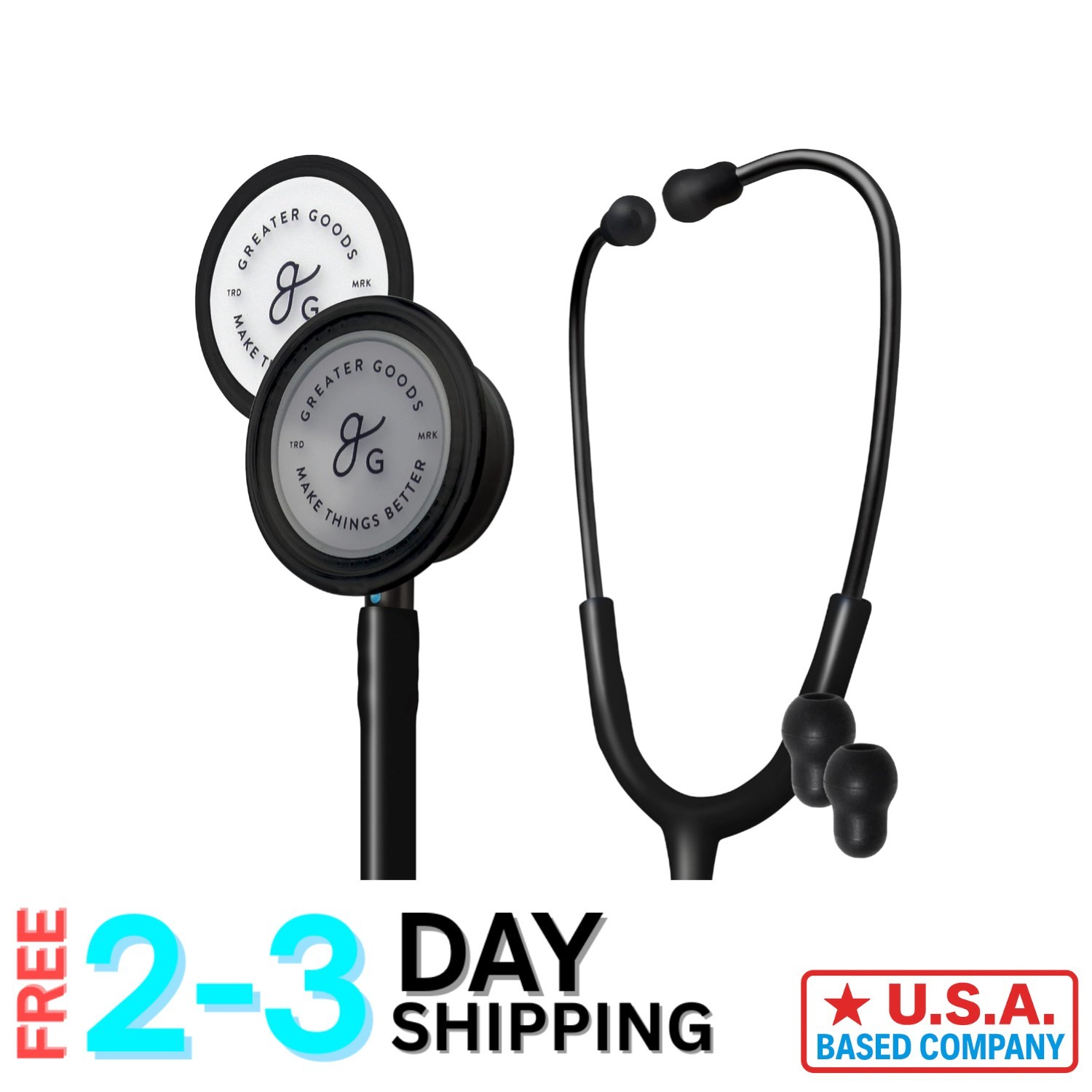 Triple Black Dual-Head Stethoscope - High-Precision Sound for Today's Healthcare
