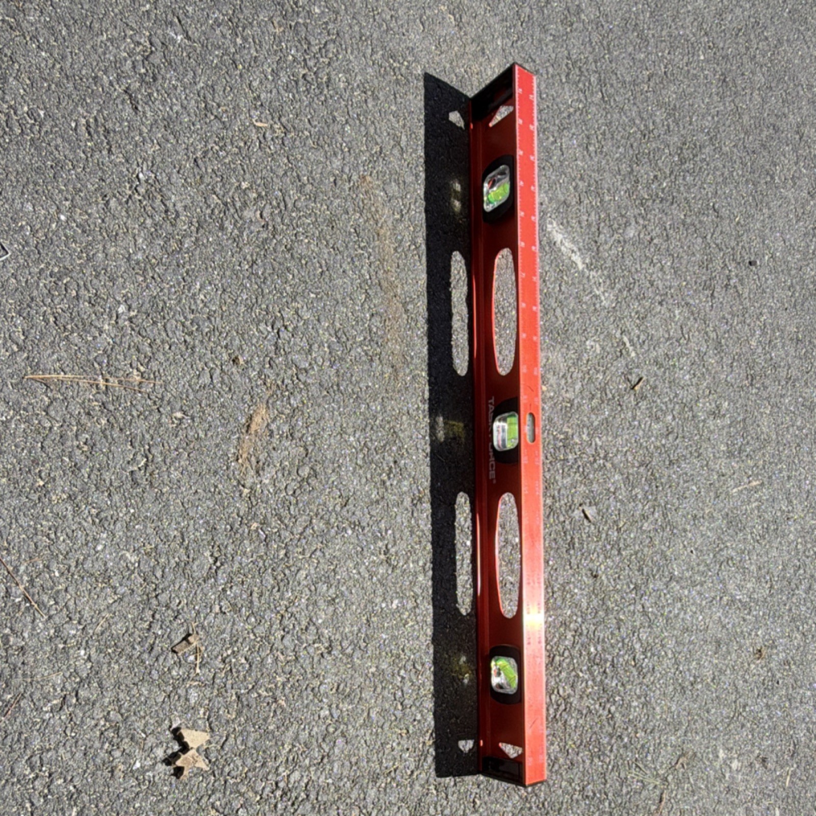 Task Force Box Beam Level Red Black Aluminum Plastic