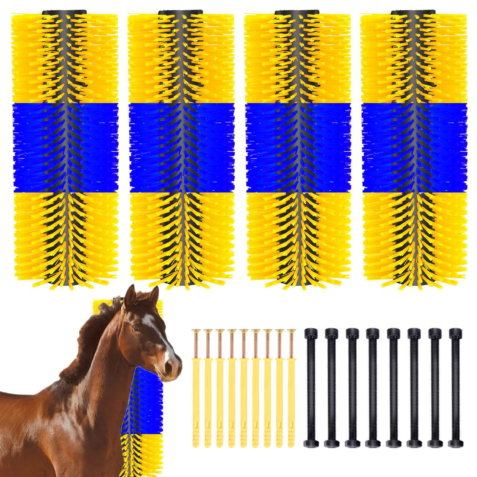 Livestock Scratching Brush 20 in Horse Scratcher Brush for Itch Relief