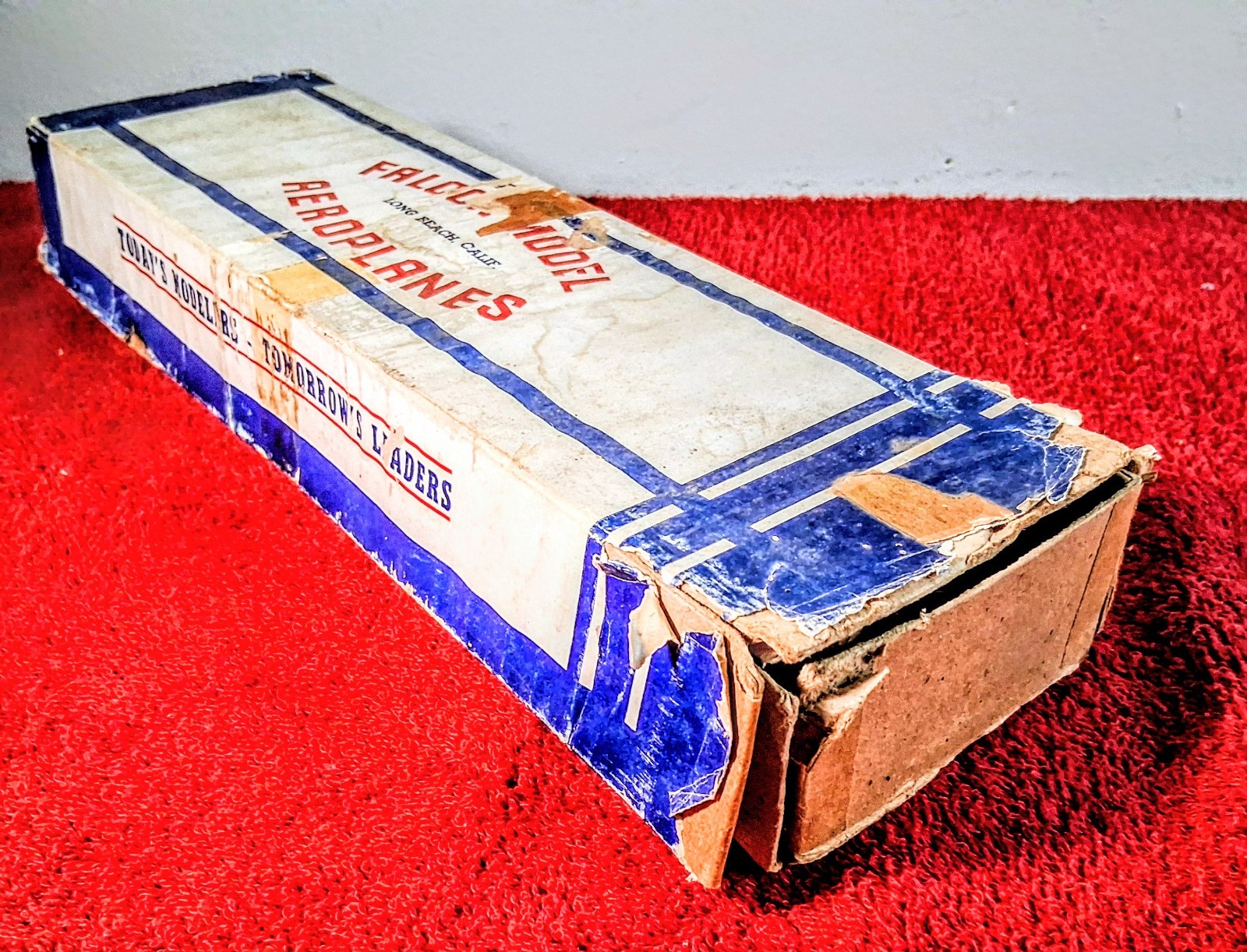Vintage 40's Falcon Model Aeroplanes Lockheed P-38 Lightning Balsa Partial Kit