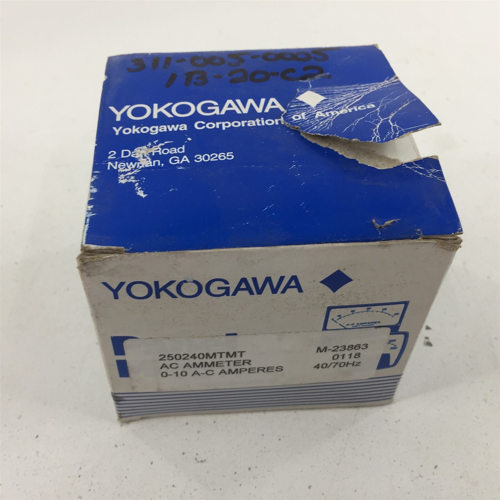 Yokogawa 250240MTMT Panel Meter 0-10 AAC