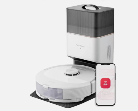 ROBOROCK Q8 MAX PLUS WIFI CONNECTED ROBOT VACUUM AND MOP SELF-EMPTY DOCK - WHITE