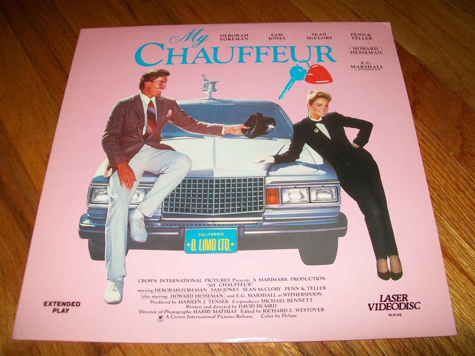 MY CHAUFFEUR Laserdisc LD EXCELLENT CONDITION VERY RARE DEBORAH FORMAN STARS!