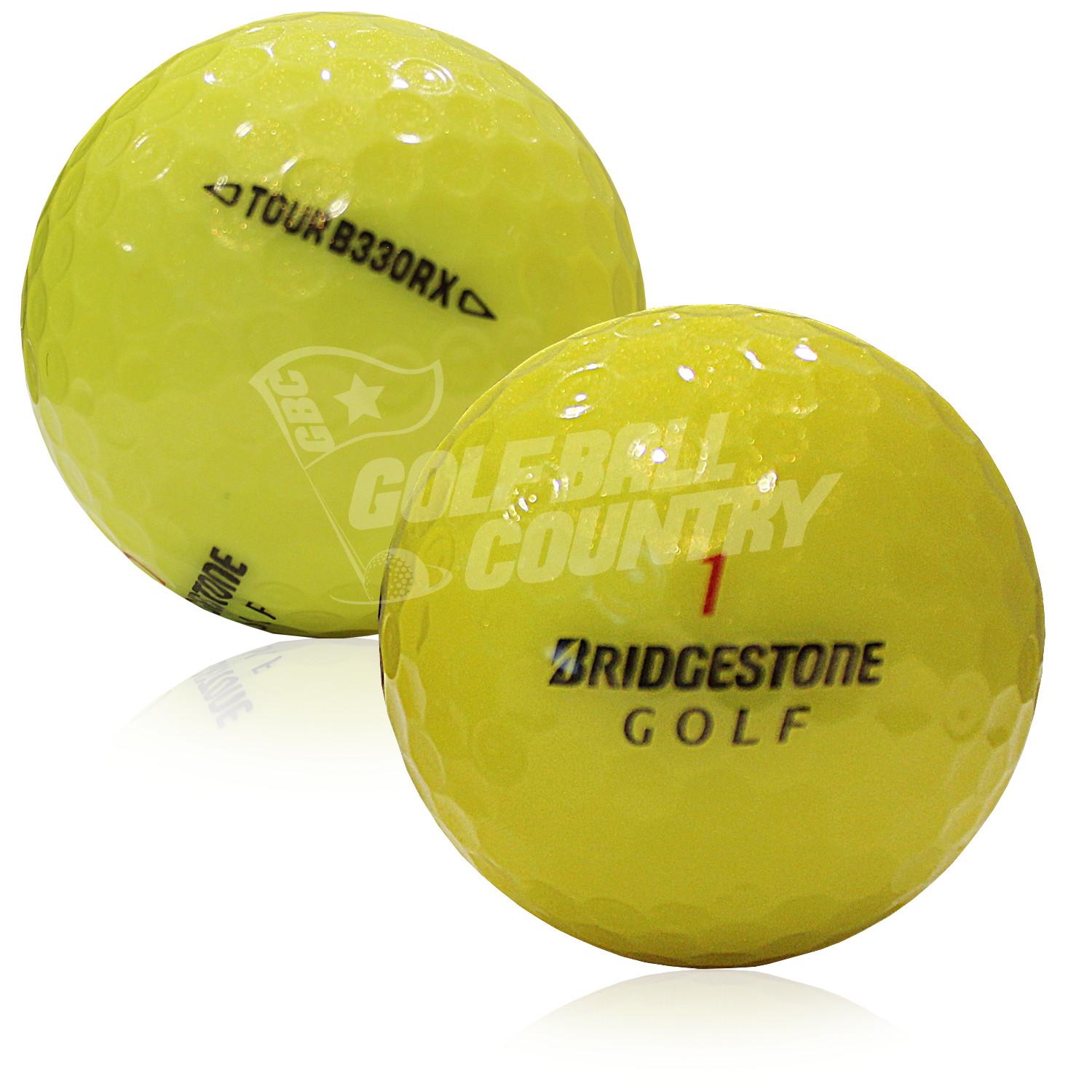 Bridgestone Tour B330-RX Yellow Near Mint AAAA Golf Balls - 24 Pack