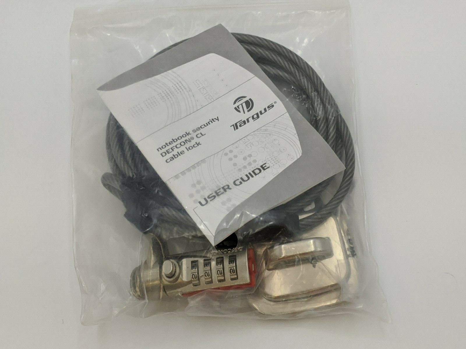 Targus Notebook Security Defcon CL Cable Lock 2.1 Meter Galvanized Steel Cable