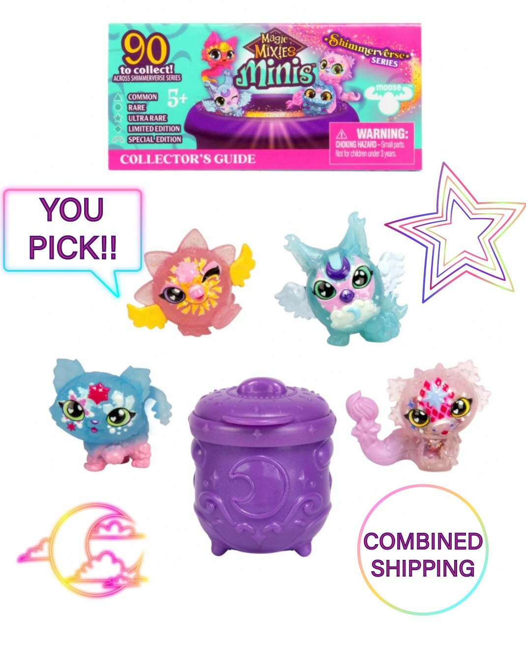 Magic Mixies Minis ShimmerVerse Series - YOU PICK + COMBINED SHIPPING!