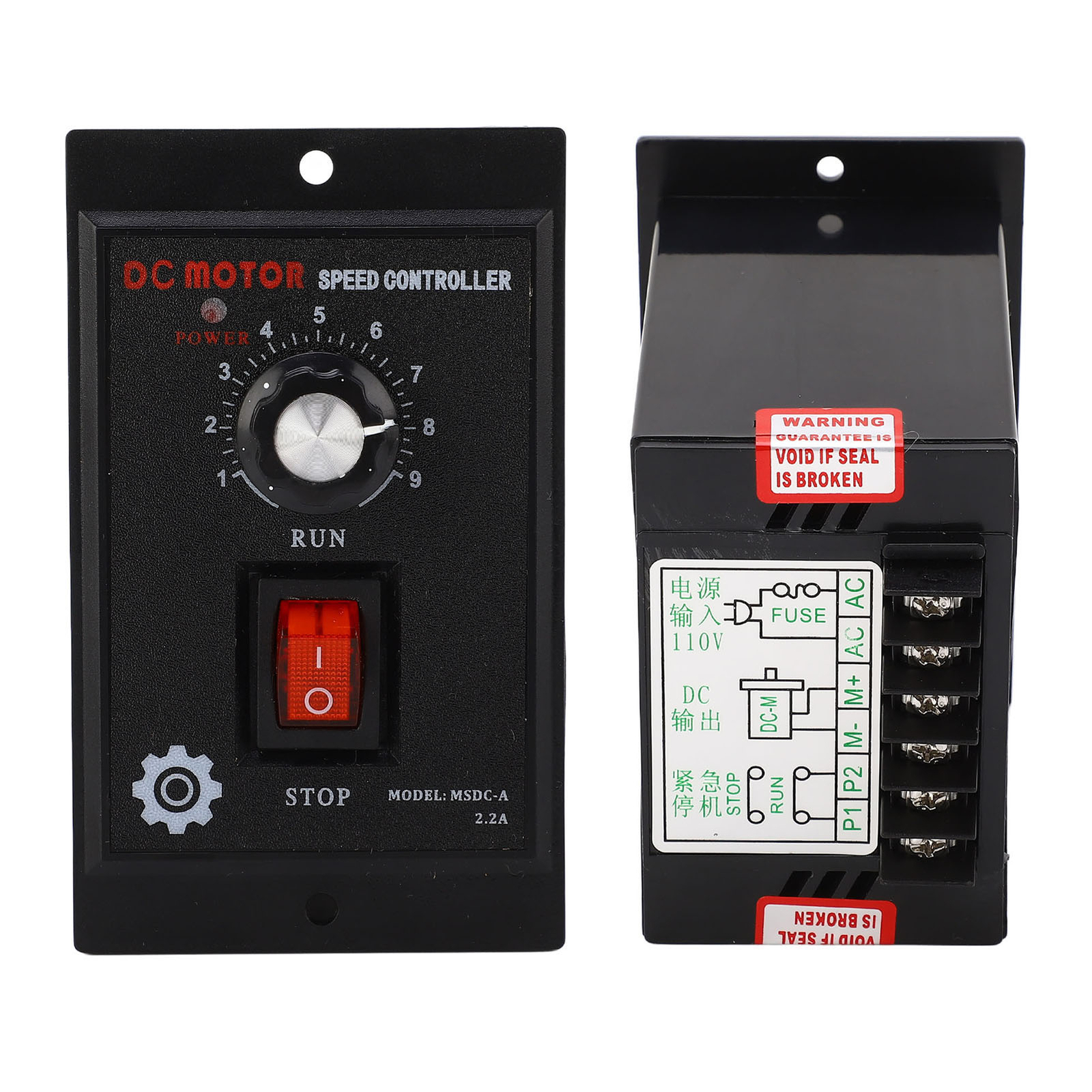 DC Motor Speed Regulator Forward Reverse Motor Speed Controller 110VAC & 90VDC