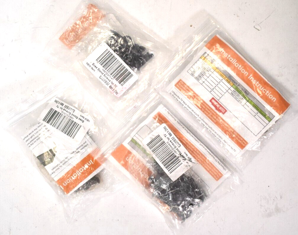 Lot of 4 Packs Maozhren Universal TV Stand Screws/Washers For Westinghouse Roku