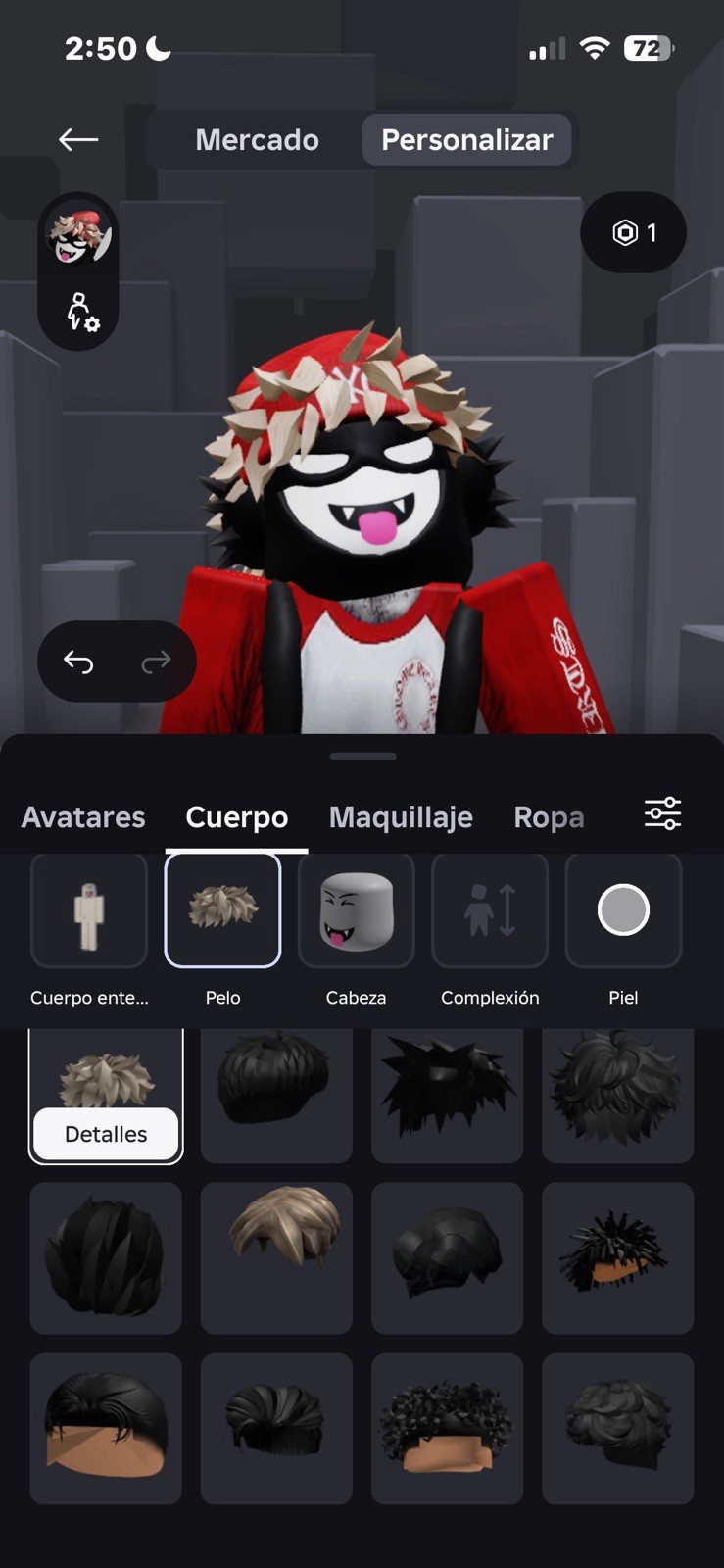 IMVU Avatar with Red Jacket and Accessories Game Item Asset