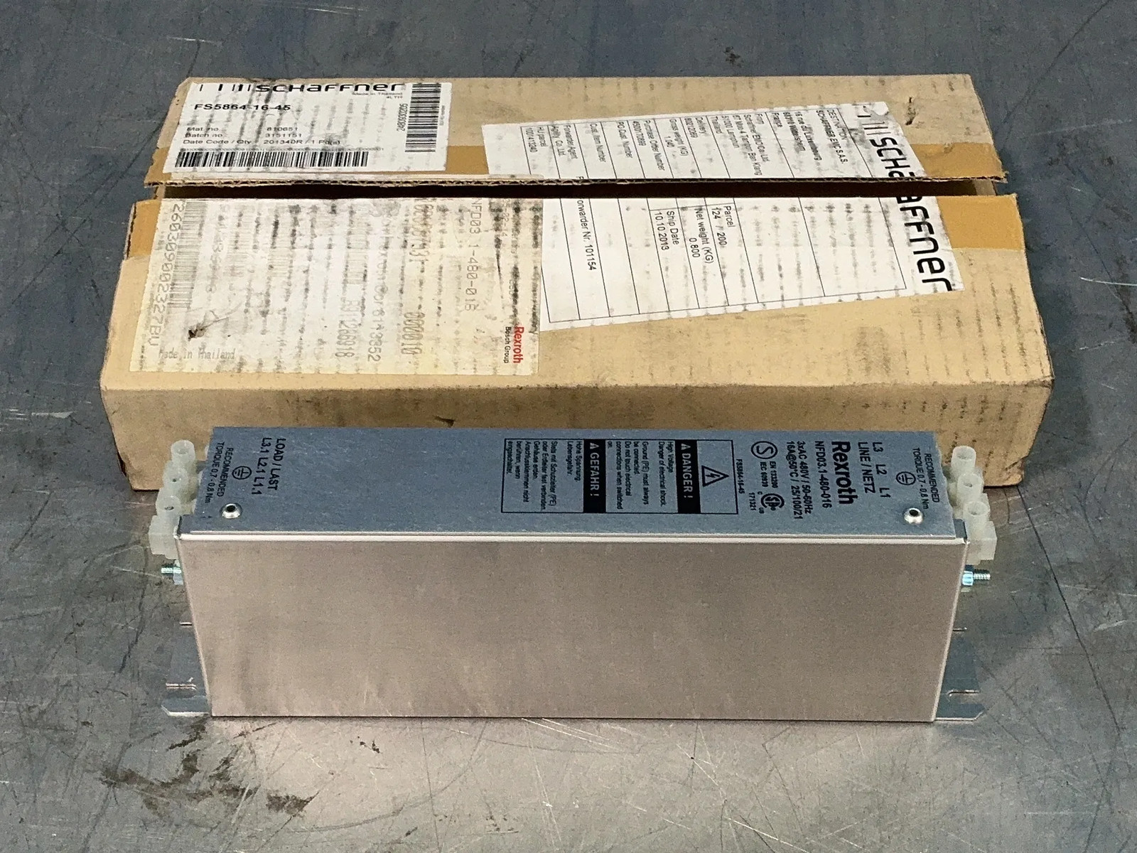 REXROTH POWER-LINE FILTER NFD03.1-480-016
