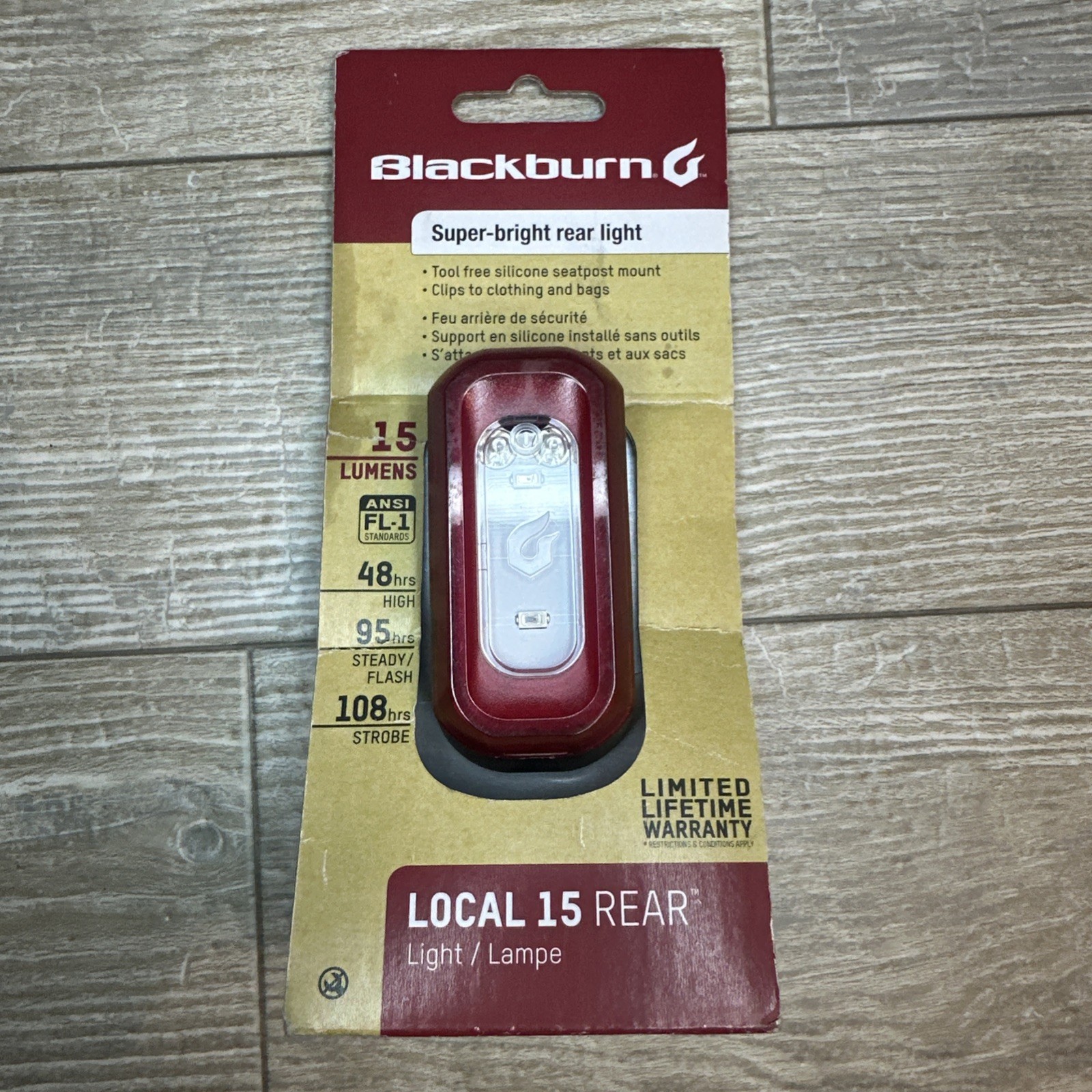Blackburn Local Bike Rear Light Black 15 Lumens