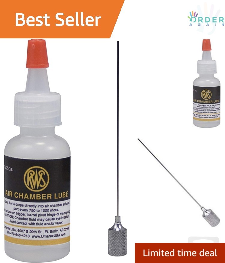 Chamber Lube Gel High Viscosity Silicone Oil for Airgun Maintenance 0.5 oz