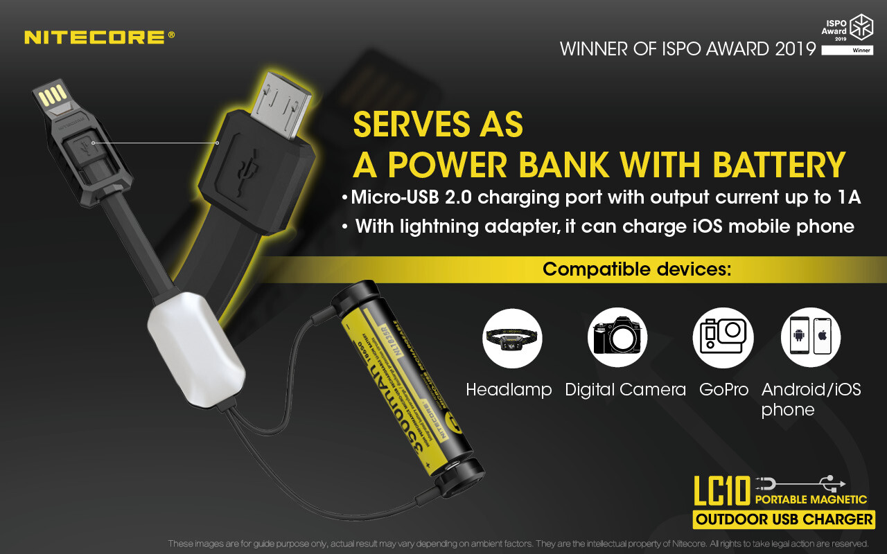 Nitecore LC10 USB Outdoor Light Charger