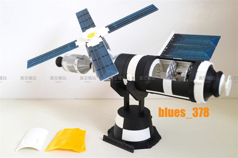 1/144 Scale Sky Lab S-IVB Skylab Model Space Station Painted Model Toy Gift