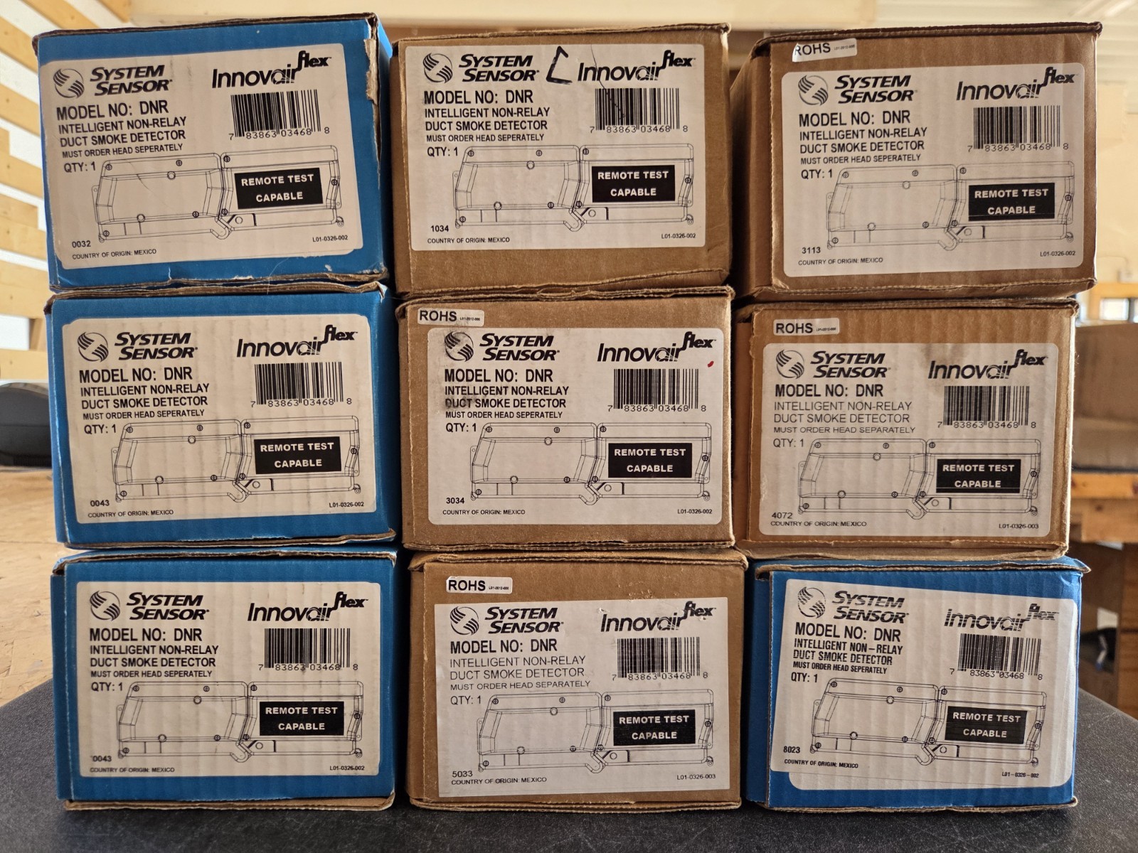 SYSTEM SENSOR DNR INTELLIGENT NON-RELAY DUCT SMOKE DETECTOR HOUSING - 9 AVAIL.