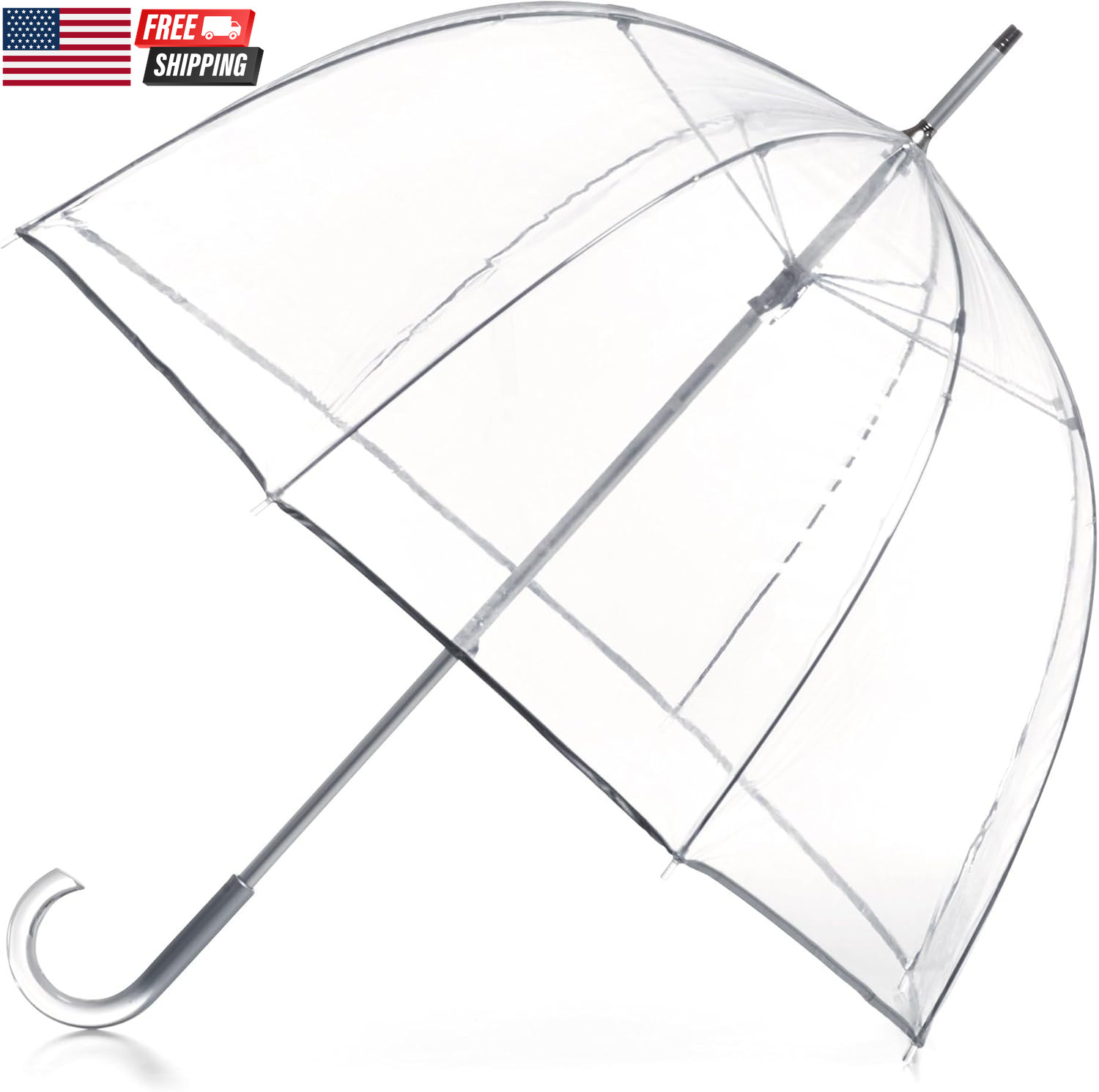 Adult Bubble Umbrella with Dome Canopy and Lightweight Wind and Rain Protection