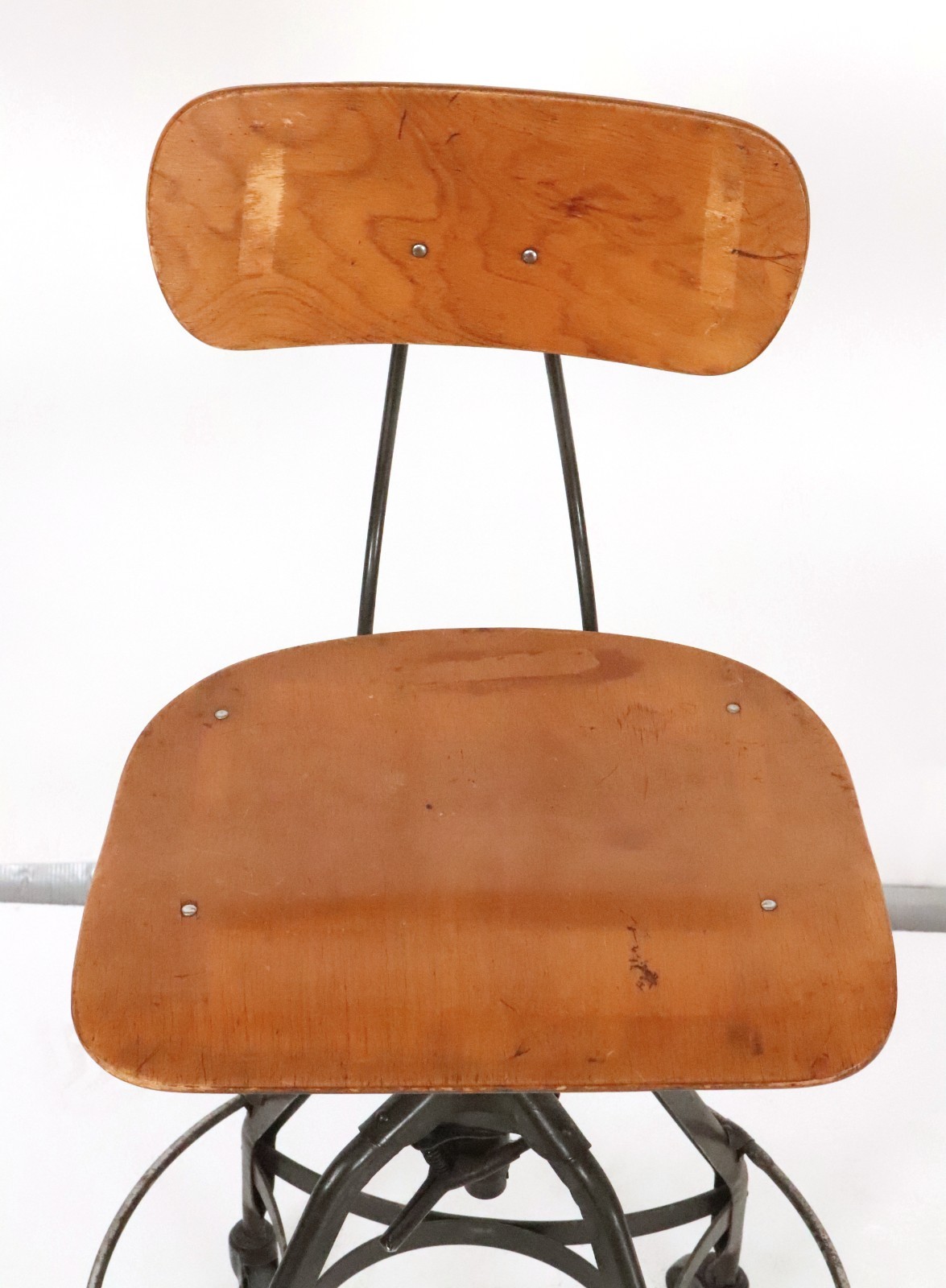 Vintage Industrial Toledo Drafting Stool
