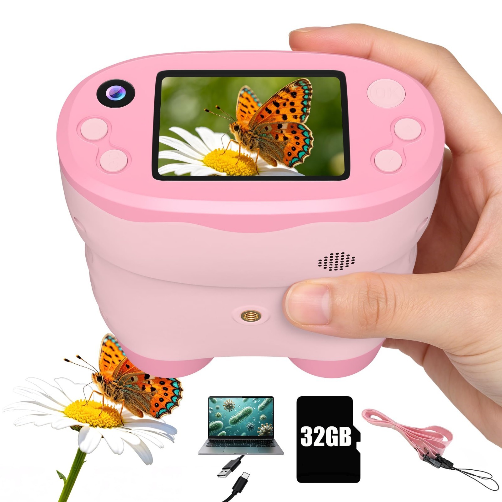 1000X Microscope for Kids, 2.0" Screen STEM Toys with 32GB Card | 1000X...