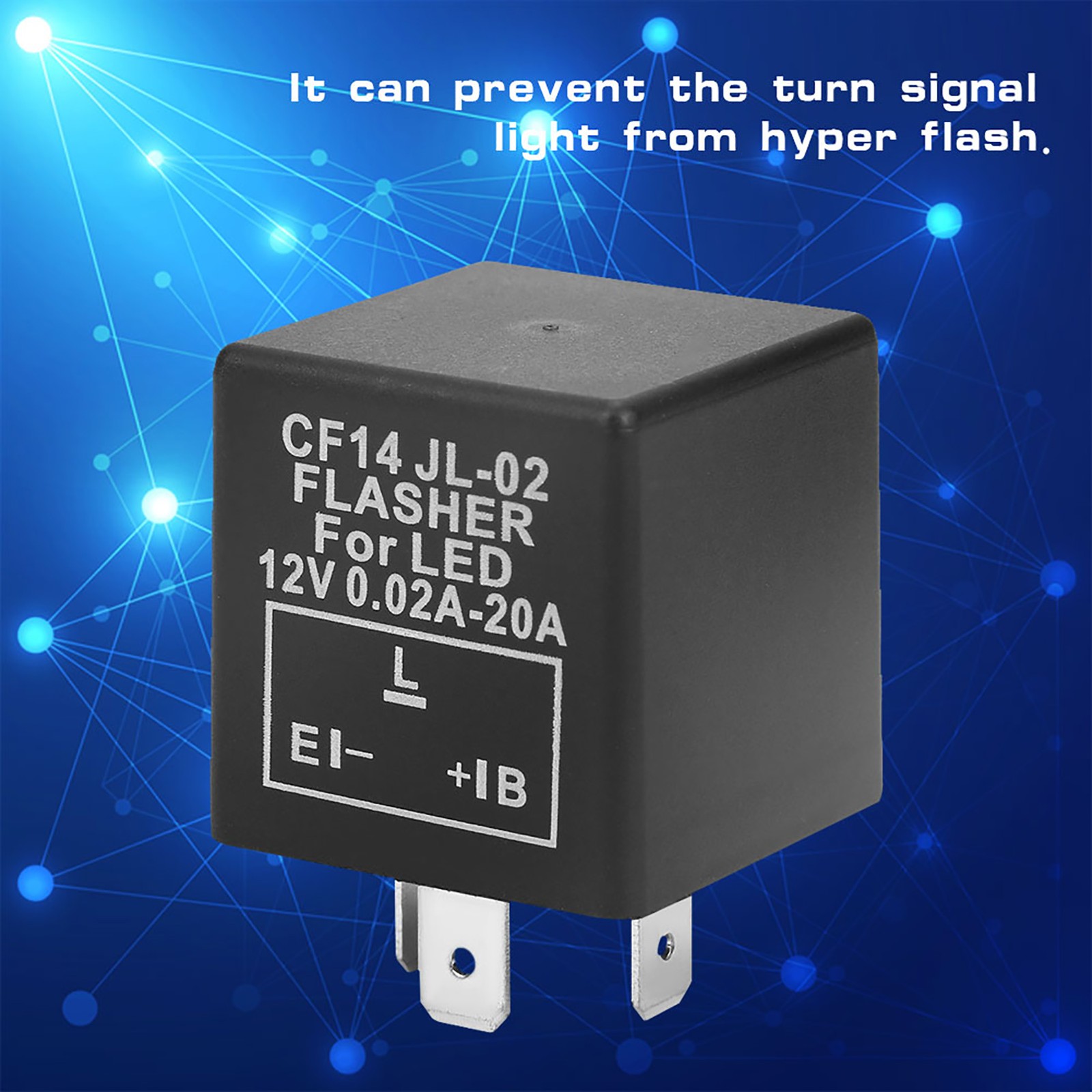 CF14 JL-02 3-Pin LED Flasher Flash Relay For Turn Light Hyper Flash New