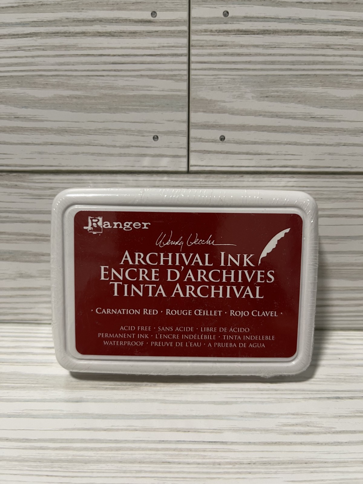 Ranger Wendy Vecchi Archival Ink Pad - Carnation Red