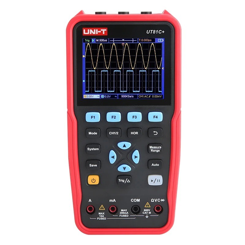 UNI-T UT81C+ Handheld Signal Generator Oscilloscope Multimeter 2CH 50MHz SCPI Ty