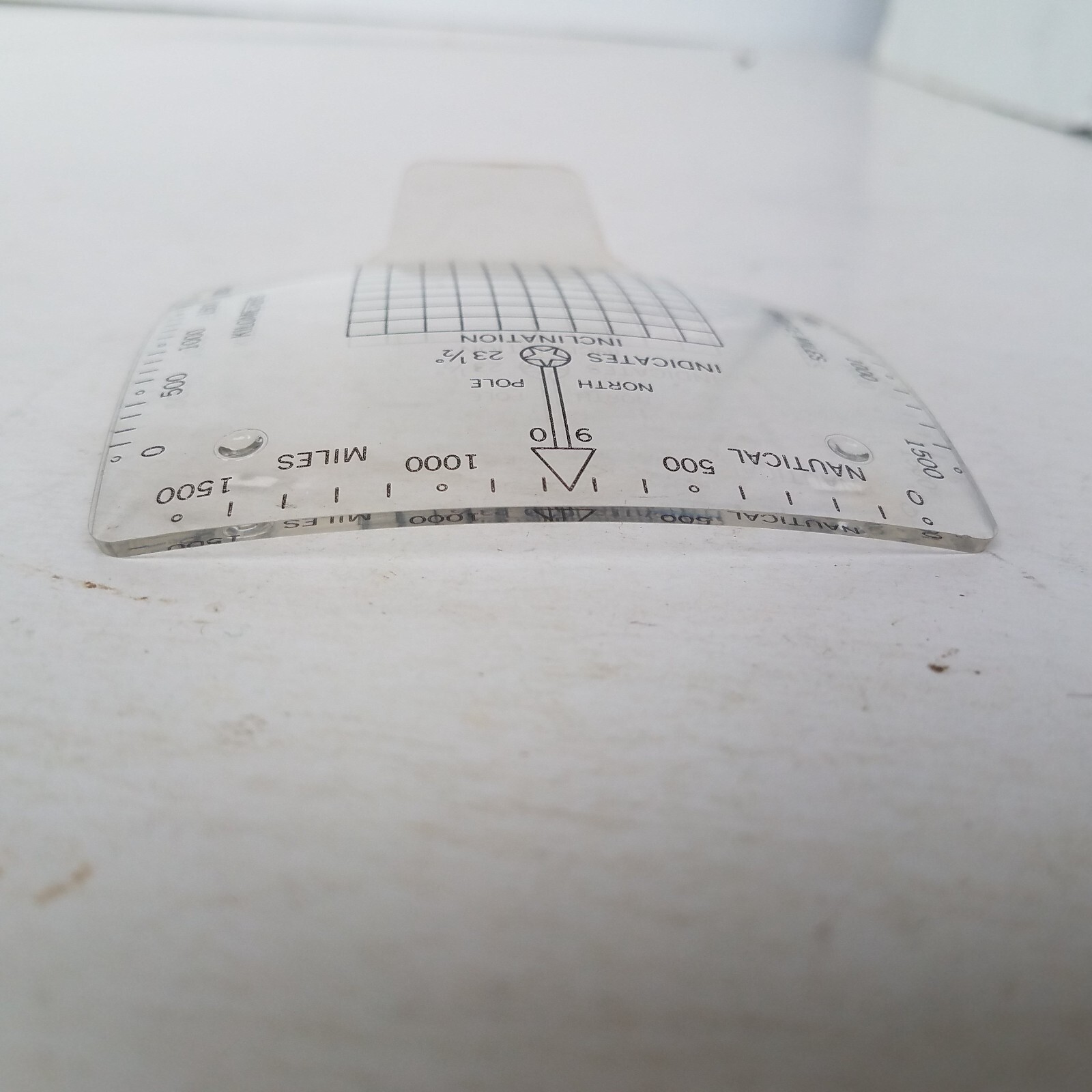 Map Grid Reference Curved Inclination Guide Tool 1000000 Square Miles