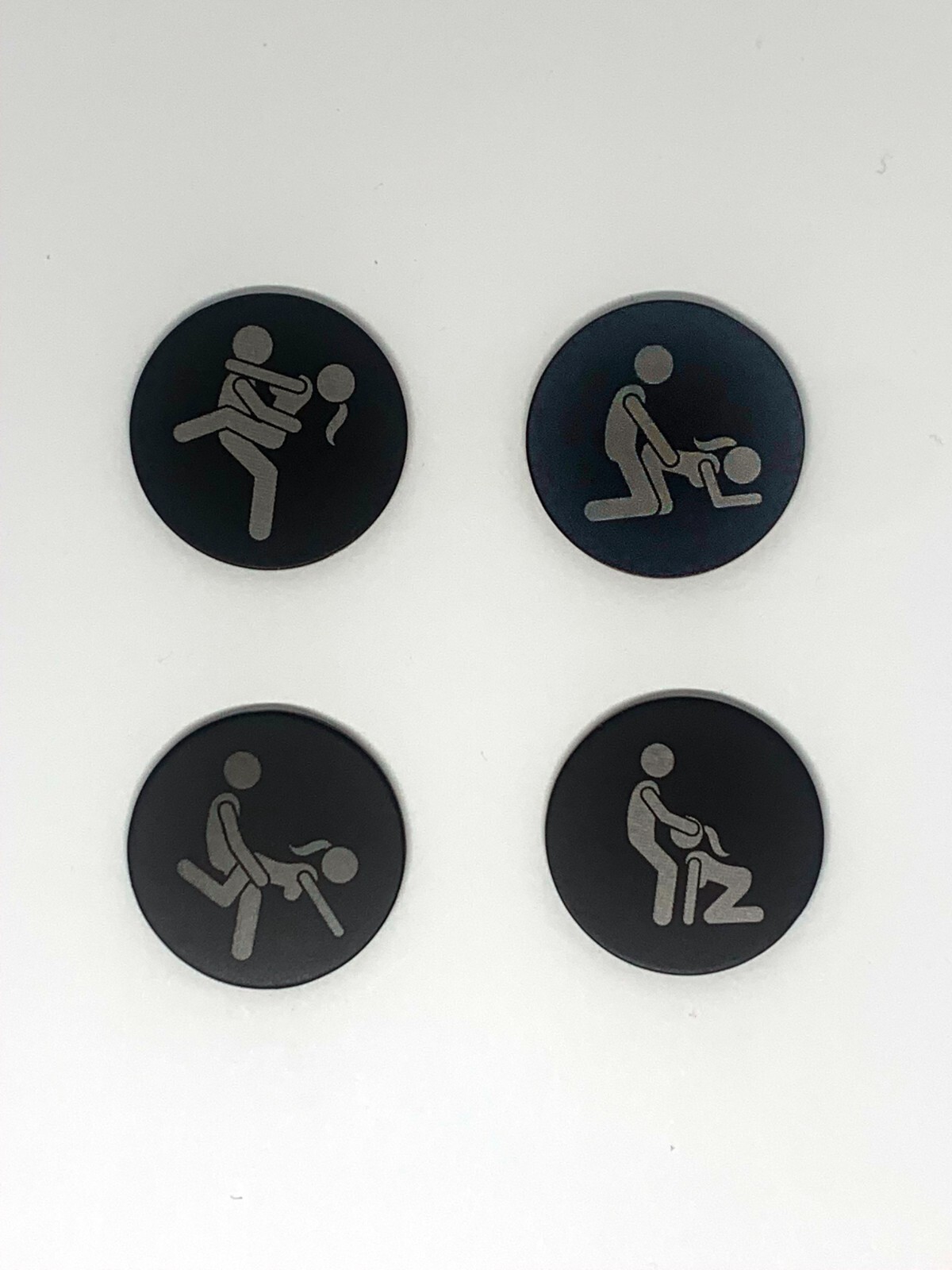 4-Pack - Adult Funny Sex Position Golf Ball Marker Novelty Gift Laser Lot