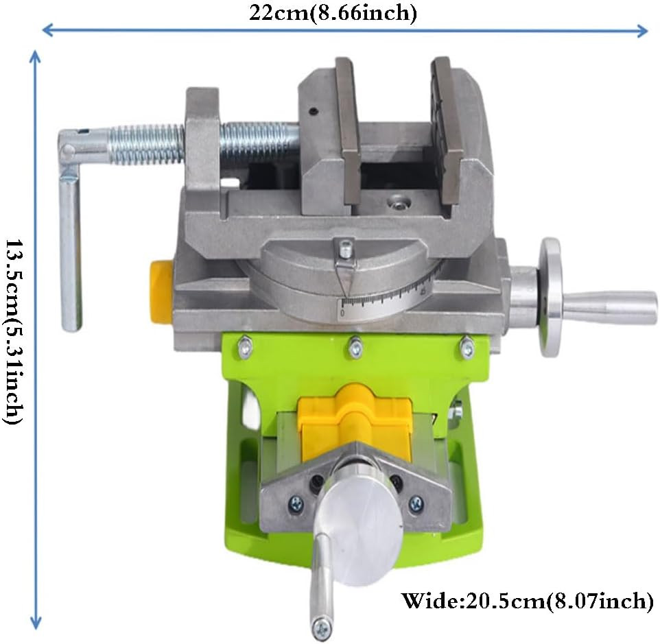 Rotary Table 90 ° 3" Cross Slide Drill Press Vise Horizontal Precision Milling