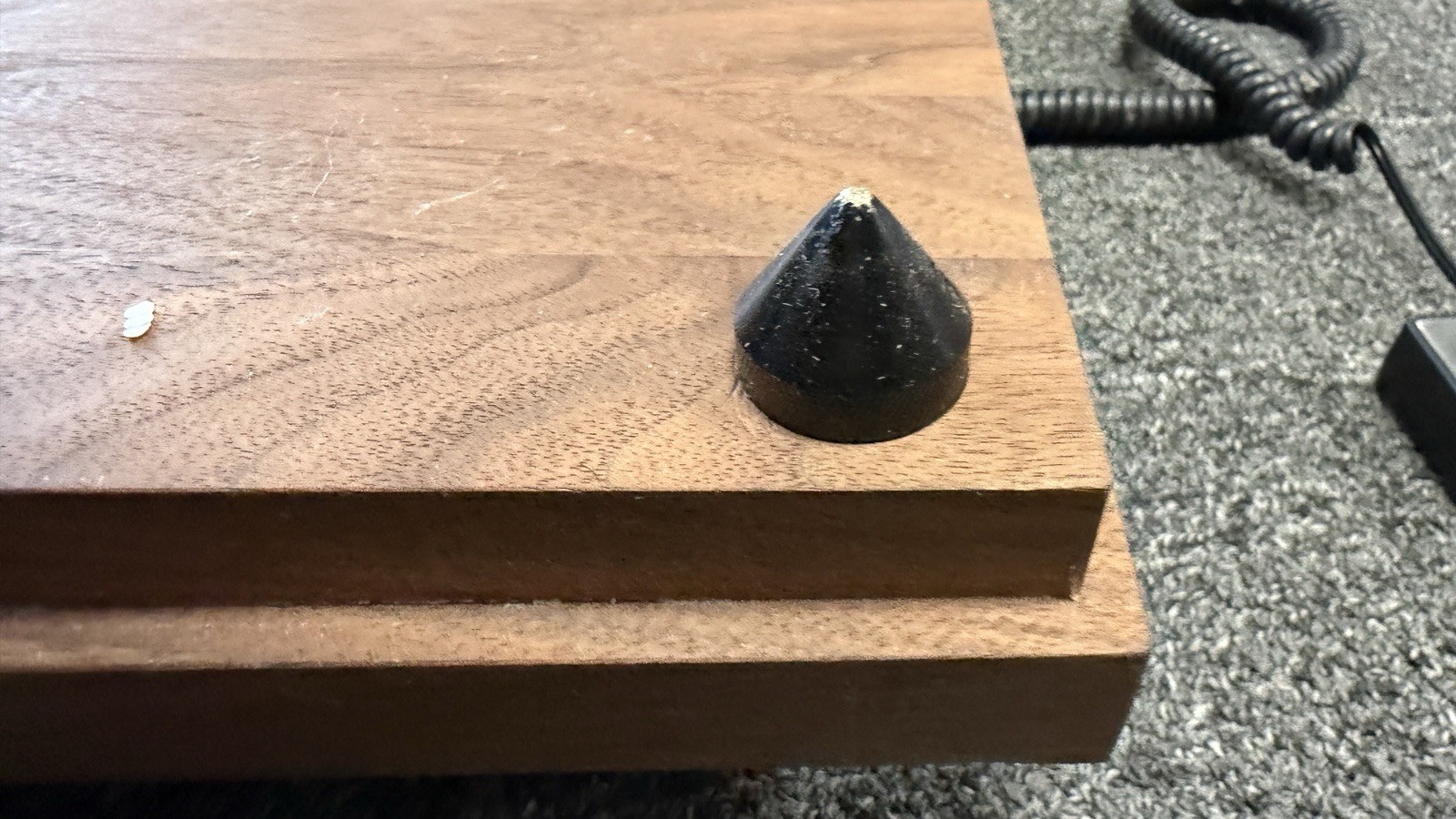 Walnut Speaker Isolation Plinth Audiophile Vibration Control Base Footed