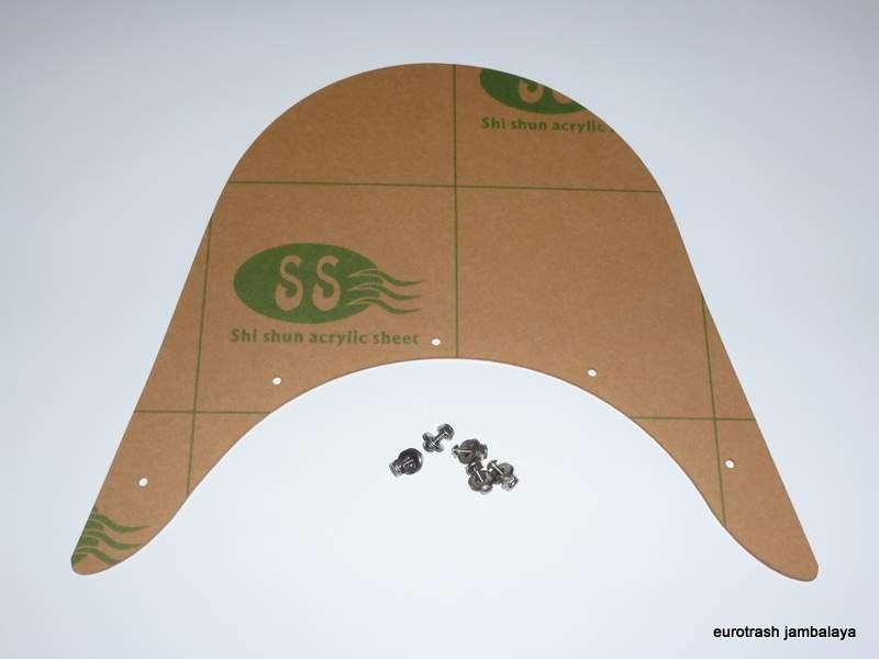 NEW Ducati 250 Mach 1 Mk 3 Bevel Single FLYSCREEN WINDSHIELD for 0623-03-100