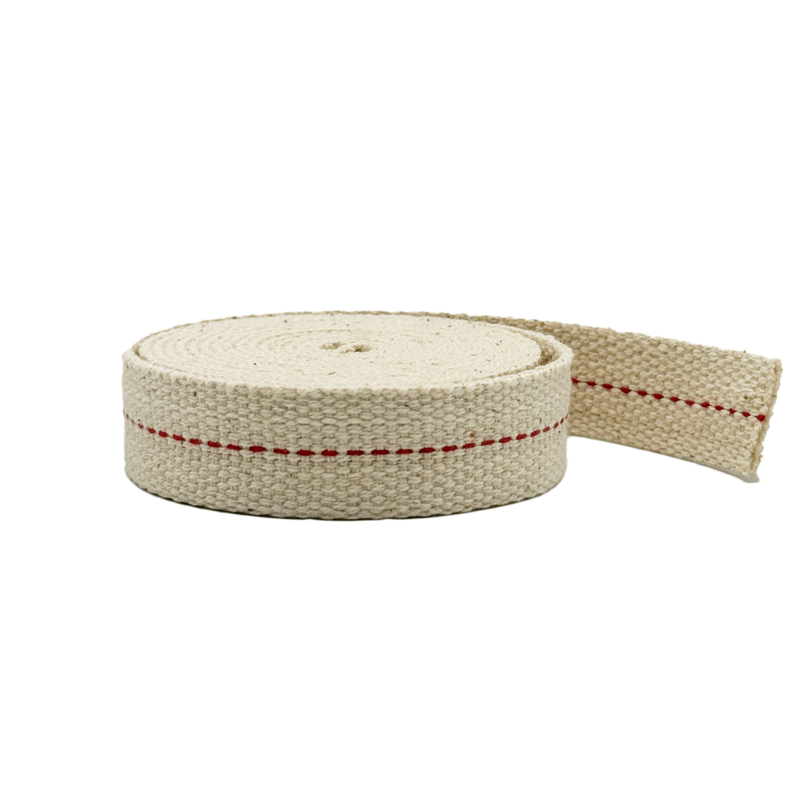 LOM - 3/4" In. 6' FT., 100% Cotton Flat Wick for Paraffin Oil, Kerosene Oil Lamp