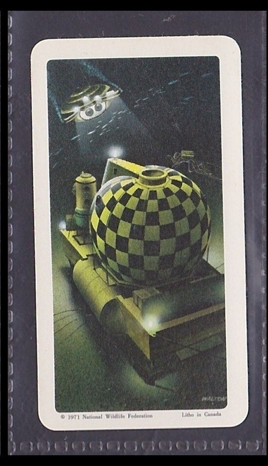 JACQUES COUSTEAU'S CONSHELF 3 OCEANAUTS - 50 + year old Trade Card # 13