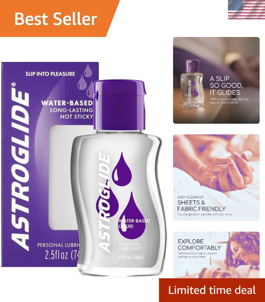 2.5oz Water-Based Personal Lube - Perfect for Couples and Travel
