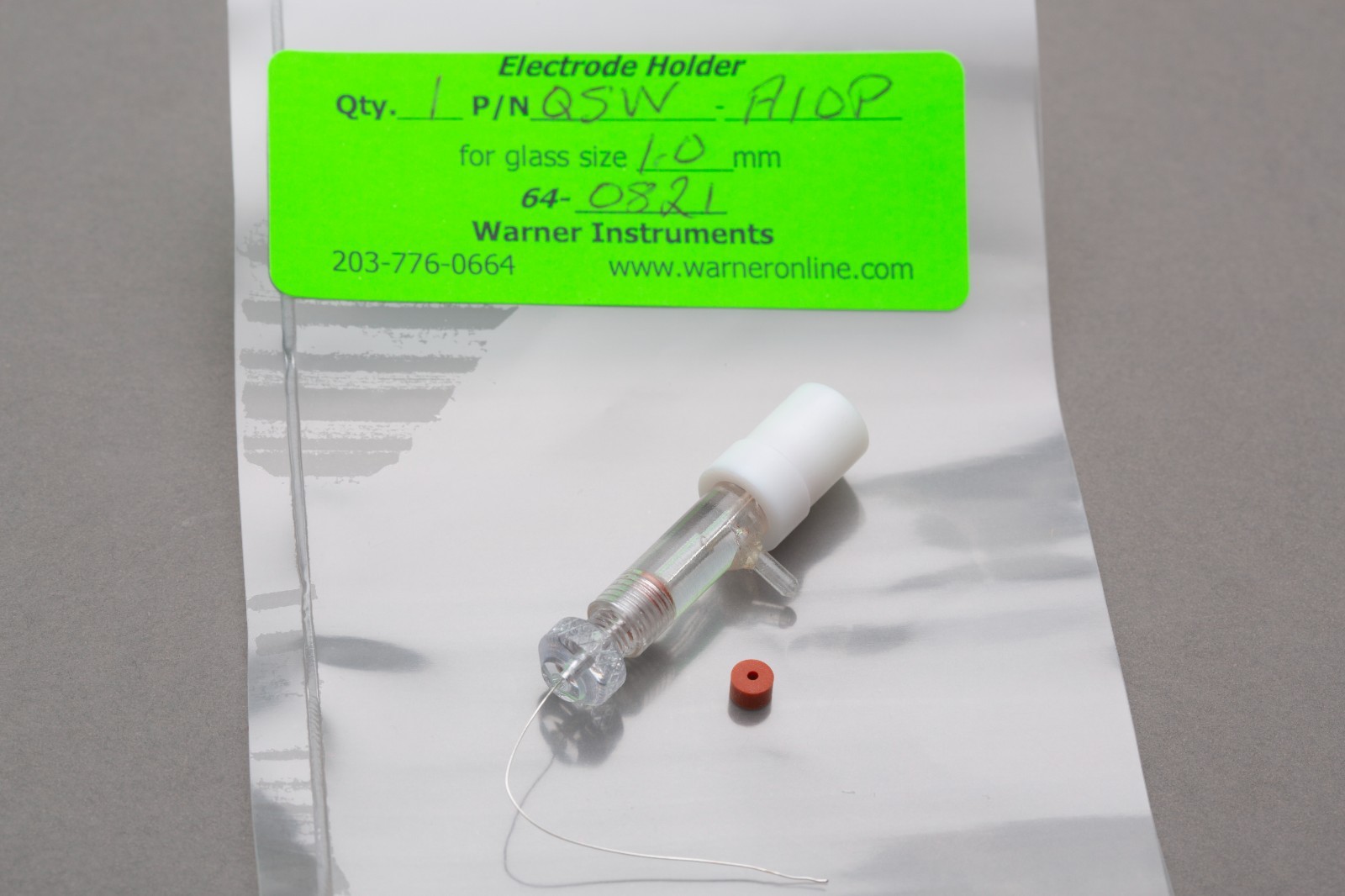 Warner Instruments QSW-A10P (64-0821) Electrode Holder For Warner Patch Clamps