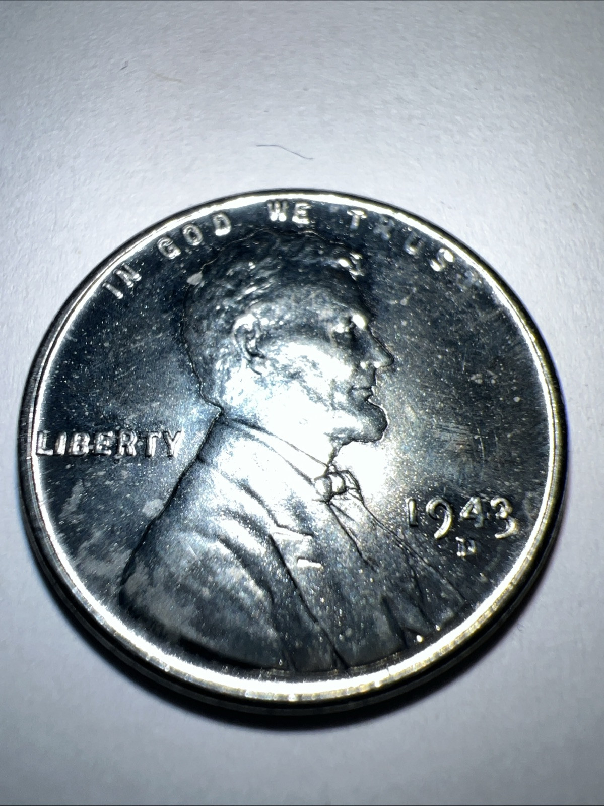 1943 D Steel Wheat Cent Very Fine