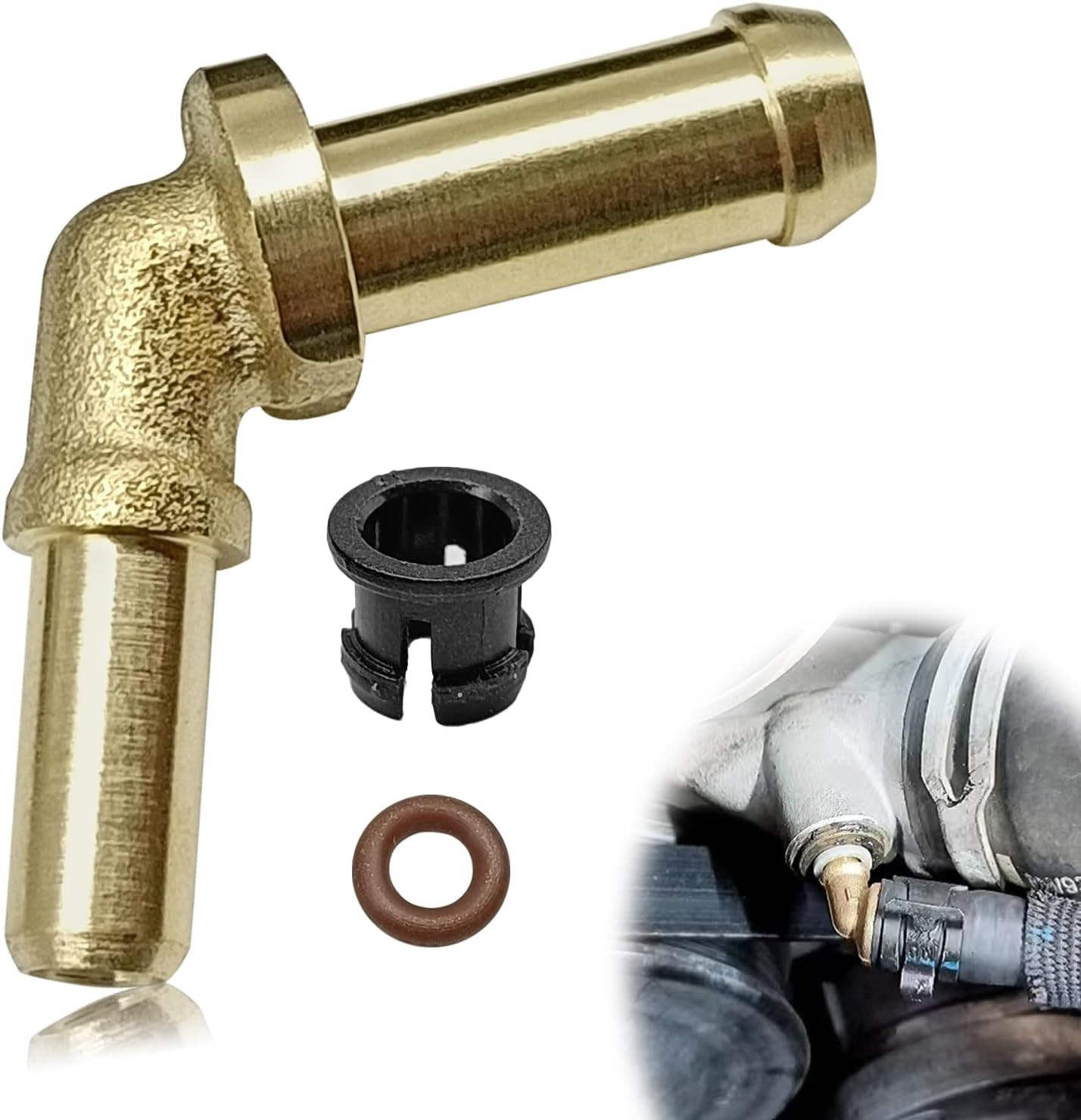 Car Thermostat Outlet Hose Connector Water Outlet Hose Connector Kit LR049990 Co